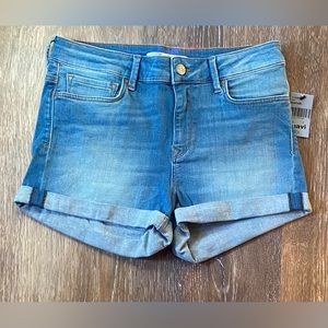 NWT MAVI GRACE ROLLED HEM HIGH RISE DENIM SHORTS SIZE 27